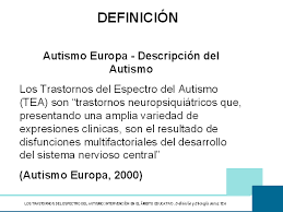 El autismo o trastorno del espectro autista (tea) es un trastorno neurobiológico del desarrollo que aparece durante los tres primeros años de vida y que permanece para siempre. Los Trastornos Del Espectro Del Autismo Intervencion En El Ambito Educativo Monografias Com