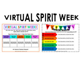 ✓ free for commercial use ✓ high quality images. Editable Virtual Spirit Week Distant Learning By Miss Katie Kates Classroom