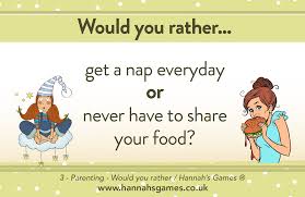 Becoming a parent enters you into a completely new and sometimes overwhelming world. Parenting Would You Rather Game Hilarious Baby Shower Game Hannah S Games