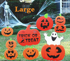 Yard stake signs pumpkins skeleton ghost tombstone halloween outdoor decoration. Supoice Halloween Decorations Outdoor 8 Pack Large Size Pumpkin Yard Sign Stakes For Halloween Party Outdoor Lawn Props Buy Online In Bahamas At Bahamas Desertcart Com Productid 159802084