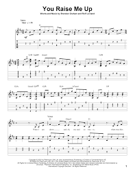 Complete your josh groban collection. You Raise Me Up By Josh Groban Solo Guitar Guitar Instructor
