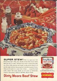The cookbook author was a celebrity in his own right. Hormel Dinty Moore Beef Stew Original 1964 Vintage Color Print Etsy In 2021 Dinty Moore Beef Stew Vintage Recipes Retro Recipes