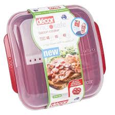 Decor Microsafe Bacon Cooker Red Bacon Cooker Food Storage Containers Kitchen Food Storage