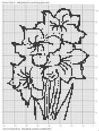 free filet crochet charts and patterns flower chart 2