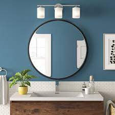 The light disposition blaze from the middle about your balneae. Zipcode Design New Milford Metal Bathroom Vanity Mirror Reviews Wayfair