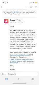 I got banned from tinder for asking guys to donate to my donor drive, claimed one flabbergasted many tinder users complained they received the boot for simply aligning their dating bio with blm. Tinder On Twitter Hi James Please Dm Us So We Can Get This Resolved Right Away