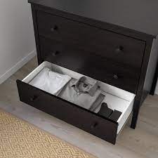 Koppang Chest Of 3 Drawers Black-brown 90x83 Cm Ikea Indonesia