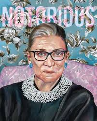 Notorious Rbg Oil Painting Ruth Bader Ginsburg Art Print Etsy In 2020 Feminist Art Notorious Rbg Feminist Icons
