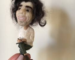 Felted Sculptures, Cartoons, Copies of People., Felted People Sculpture,  Felted Miniature People, Felted Figurine