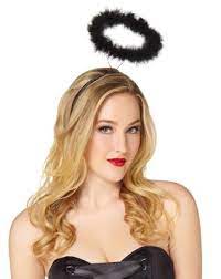 Maybe you would like to learn more about one of these? Faux Marabou Black Halo Spirithalloween Com