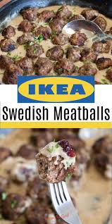 Swedish Meatballs In Creamy Gravy Sauce Were First Introduced To Me At Ikea This Is In 2020 Swedish Meatball Recipes Ikea Swedish Meatball Recipe Ikea Meatball Recipe