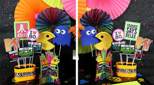 Don't be afraid to think outside of the box when it comes to your easter table decorations. 80s Party Ideas Kids Party Ideas At Birthday In A Box 80s Birthday Parties 80s Theme Party 80s Party Decorations