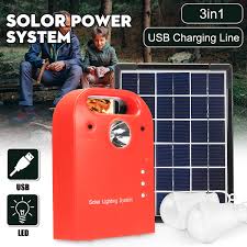 Portable Solar Panel Powered System Generator With 2 Led Light Bulbs Multi Functional Emergency Light Source For Home Camping Travel Outdoor Walmart Com Walmart Com
