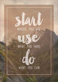 To Achieve Greatness Start Where You Are Use What You Have Do What You Can Arthur Ashe Start Where You Are Chalkboard Quote Art Greatful