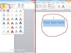 Microsoft Office Word Art How To Create Ms Office Word Art Document