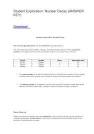 Explore learning gizmo answer key nuclear decay pdf filedownload file pdf explore learning gizmo answer key nuclear decay st. Student Exploration Nuclear Decay Answer Key Flip Ebook Pages 1 4 Anyflip Anyflip