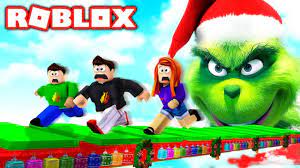 Roblox Escape From The Grinch Obby With My Little Brother Sister Youtube Brother Sister Roblox Sisters