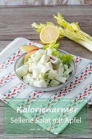 staudensellerie salat mit apfel und saurer sahne rezept staudensellerie staudensellerie rezepte rezept stangensellerie