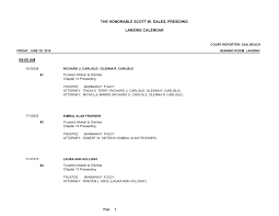 THE HONORABLE SCOTT W. DALES, PRESIDING LANSING CALENDAR 09:00 AM