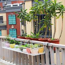 Balcony Hanging Flower Stand Iron Flower Rack Plant Stand Metal Plant Rack Triple Thickness White Shopee Philippines Take a peek at some of our favourite indoor and plant stands in a metallic finish, this set of two metal standing planters is brilliant for pairing with a minimalist interior.