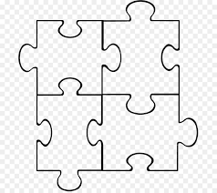 Jigsaw puzzle pieces clipart black and white. Book Black And White Clipart Puzzle Game White Transparent Clip Art