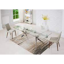 It has a rectangle table with modern chairs illuminated by a fancy above, our gallery of dining room examples with rectangle tables should be able to help you see what will work in your dining room. China Hot Sale Extension Rectangle Glass Dining Table With Stainless Steel China Clear Glass Furniture Glass Dining Table