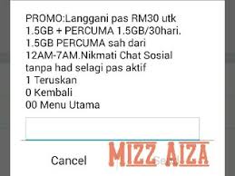 Nah kamu bisa menggunakan kode ussd yang. Blog Aiza Cara Langgan Mobile Internet Maxis Bulanan