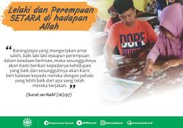 September 05, 2016 amin ben ahmed 0 wanita. Aisyiyah Na Twitteru Dalam Islam Kedudukan Lelaki Perempuan Setara Di Hadapan Allah Begitu Pula Kedudukan Suami Isteri Tidak Ada Yg Lebih Tinggi Tidak Ada Yg Lebih Berkuasa Hal Ini Tercantum Dalam Surat An Nahl Jadi Sahabat Aisyiyah Yuk Perbanyak Amal