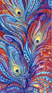 Peacock Feather Wallpaper Art For Mobile Best Hd Wallpapers Peacock Art Fractal Art Psychedelic Art