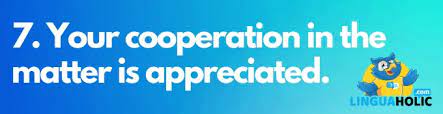 Translate your cooperation is greatly appreciated. 17 Great Alternatives To Thank You For Your Understanding