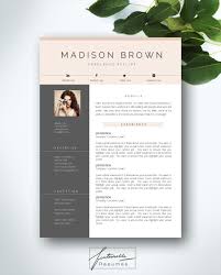 Resume Template 3 Page Cv Template Cover Letter Instant Download For Ms Word Brian Cv Template Resume Template Resume