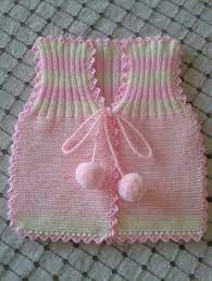 Ponponlu Kolay Kiz Bebek Yelegi Baby Knitting Patterns Orgu Tig Isleri