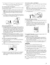 You can also choose from free spare parts, return and replacement, and none kenmore ice. Ice Maker And Storage Bin Uclcet To Turn The Ice Maker On Off Style 2 Ice Maker And Storage Bin Bucket Kenmore Coldspot 106 User Manual Page 13 76