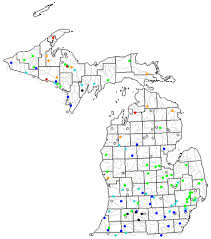 Map Of Michigan Lakes Streams And Rivers