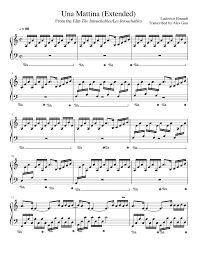 Una Mattina Extended From The Intouchables Sheet Music For Piano Solo Musescore Com — «una mattina (the intouchables ch.01)». the intouchables sheet music for piano