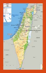Where is israel in the world map? Physical Map Of Israel Maps Of Israel Maps Of Asia Gif Map Maps Of The World In Gif Format Maps Of The Whole World