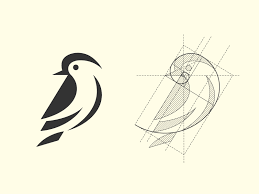 Golden Ratio Bird Nature Logo Design Bird Logo Design Pet Logo Design