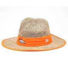 Nfl Denver Broncos Training Camp Straw Hat Tan One Size Fits All By New Era 13 41 Straw 100 Straw New Er Logo Embroidered Teams Logo Outfit Accessories