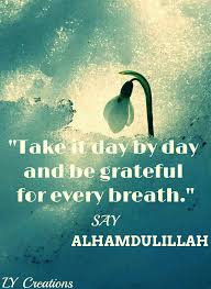 Take It Day By Day And Be Grateful For Every Breath Gratitude Quotes Alhamdulillah For Everything Gratitude Board