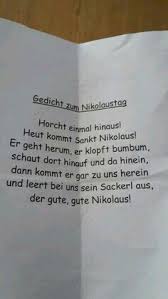 Nikolaus Nikolausgedichte Gedicht Weihnachten Basteln Mit Kindern Winter