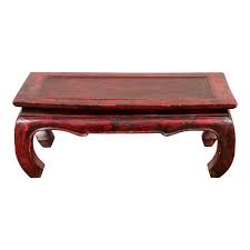4.7 out of 5 stars 11. Vintage Thai Red Lacquer Waisted Coffee Table With Rattan Inset And Chow Legs Chairish