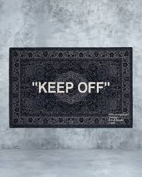Keep Off Designed By Virgil Abloh Men S Artistic Director At Louis Vuitton And Founder Of Street Wear Brand Off White Ikea Art Ikea Rug Ikea And Off White
