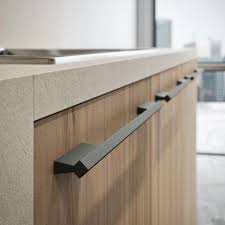Snaidero Doria Cabinet Handles With Gunmetal Grey Or Gold Finish Available For The Snaidero Opera Kitche Modern Kitchen Handles Modern Kitchen Kitchen Handles