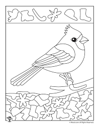 Bring christmas joy and winter's freshness into your home decor with these christmas quilt patterns and winter quilting designs. Cardinal Bird Find The Item Worksheet Woo Jr Kids Activities