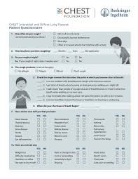 Image result for Lung Function Questionnaire