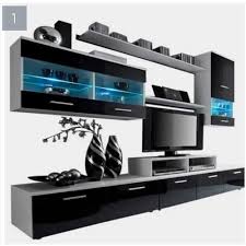 Check spelling or type a new query. Modern Entertainment Center Wall Unit With Led 50 Tv Stand Black And White Konga Online Shopping