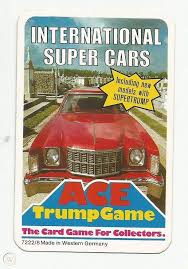President biden spoke with the press sunday in cornwall, england before departing for brussels, belgium. Vintage Ace Trump Card Game International Super Cars 1778289526
