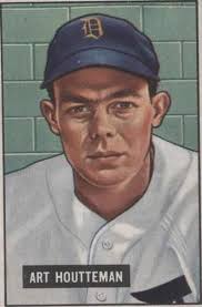 1955 Bowman #144 Art Houtteman EX++ Indians ID:57556