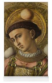 Saint Stephen Yoga Mat by Carlo Crivelli