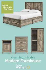 Alibaba.com offers 958 better homes and gardens furniture products. Better Homes Gardens Modern Farmhouse Queen Platform Bed With Storage Rustic Gray Finish Walmart Com Modern Farmhouse Furniture Platform Bed With Storage Furniture